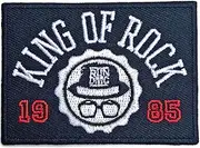 Run DMC King of Rock Iron On Patch (UK Size: One Size) (Blue/White)