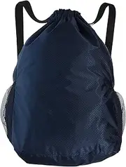 MUELODSIC Drawstring Backpack for Men Women Sports Storage Pouch for Gym Beach Large for Outdoor Fitness Travel Activities