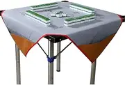 Mahjong Table Cover, Mahjong Mat, 3.28x3.28ft Table Cover, Non Slip Noise Reduction for, Poker, Card, Board & Tile Games, Grey