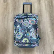 Vera Bradley Lighten Up Wheeled Carry-On Sunny Medallion Design. New.