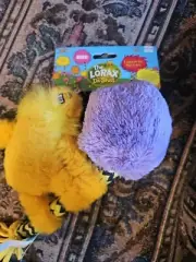 Bark Box Dr. Seuss Lorax Crinkle Squeaky Rope Dog Toy Tug o war Xs-M