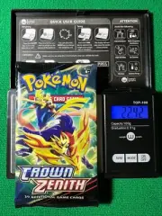 HEAVY? 22.42 Grams! Pokemon Crown Zenith Factory Sealed Booster Pack!!