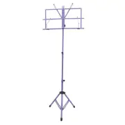 SKY Light Purple Sturdy Folding Music Stand w Carrying Bag Adjustable Strong