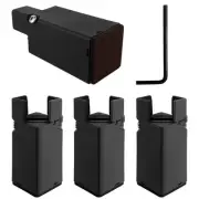 4Pcs Furniture Risers Heavy Duty Screw Clamp Elevators for Table, Bed I8N59551