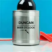 Personalised Beer 0'Clock Stubby Holder