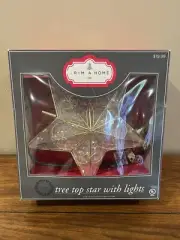 GOLD GLITTERED STAR TREE TOPPER Vintage : 9.5x3.5x9.5 inches Wire Gold Holiday