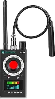 JMDHKK K18+ Hidden Camera Detector, Spy Camera Finder, Bug Magnetic Field Detector, Listening Device Detector – Privacy Protection Tool for Home, Office, Hotel, and Travel Security(Black)