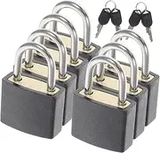 FRCOLOR 7Pcs Small Luggage Padlocks with Keys Durable Travel Locks for Suitcases Backpacks and More Multipurpose Security for Valuables