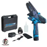 Archer 4" Battery Mini Chainsaw / Garden Pruner inc 2 x Batteries and charger