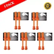 AVIMA Premium SPORTS LACES WITH LOCK – Elastic No Tie Shoelaces Orange - 5 Pack
