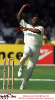 Devon Malcolm England Old Player Cricket Photo 1