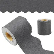 32.8 Feet Bulletin Board Borders,Scalloped Bulletin Board Trim Borders,Glitter Bulletin Board Borders for School, Classroom Decoration Strips (Black)