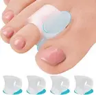 4 Pack Clear Toe Separators For Bunions Hammer Toes Comfort And Alignment