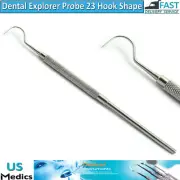Dental Explorer Hook Shape Periodontal Tooth Pick Tartar Remover Callus Plaque
