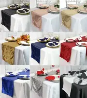 YCC Linens - 14 x 108 inch Glitz Sequin Table Runners for weddings and parties