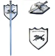 Metal Game of Thrones Needle Sword of Arya Stark Sword & Display Plaque