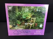 MB Scenic Selections My Corner Garden 1000 Piece Puzzle 18x24 Sealed USA