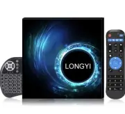 LONGYI Android Box 4GB RAM 32GB ROM with Wireless Backlit Mini Keyboard 2022