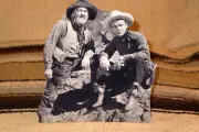 Roy Rogers and Gabby Hayes Western Figure Tabletop Display Standee 8" Tall
