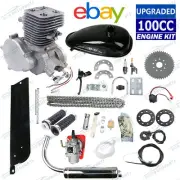 100CC 2 Stroke Motor Engine Motorized Bike Kit Petrol Gas Push Motorised Bicycle