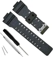 [MyTime] OliBoPo Natural Resin Replacement Watch Band Strap for Casio Mens G-Shock GD120/GA-100/GA-110/GA-100C