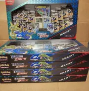 Pokemon Crown Zenith Sea and Sky Premium Collection Box New Factory Sealed x5