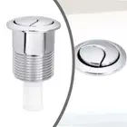 Toilet Upgrade For Skipper 45 Dual Flush Button in Sleek Chrome Design