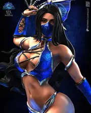 Kitana (MK) Statue 3D Print Unpainted/Unassembled