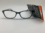 E118 FOSTER GRANT WHO JULES BLK +1.75 Reading glasses READERS BLACK