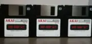 Akai MPC2000 MPC 2000XL Sound Library 3 Disk Drum Kit Sample Pack Floppy Library