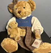 Vintage Collection Plush Teddy Bear Lady Leigham Brown Russ Stuffed Animal NWT