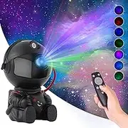 Galaxy Projector Night Light Astronaut Nebula Star Projector for Bedroom Ceiling | 360° Magnetic Helmet, Remote Control, 3D Nebula Effect, Quiet LED