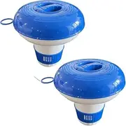 2pack Pool Floating Chlorine Dispenser, 5 Inch Chlorine Tablets Dispenser, Hot Tub Floating Dispenser, Pool & Spa Chlorine Tablet Holder, Large Capacity Chlorine Tablets Support for Pools Accessories