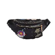 New Women Fashion Sequins Plant Pattern Travel Storage Bag Waist Fanny Pack Outdoor Shoulder Organizer Bag