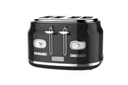 Westinghouse Retro Series 4 Slice Toaster with Removable Crumb Tray - Black