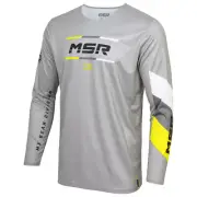 MSR 213-663-0033 Axxis Proto Jersey Large Grey/Hi-Vis