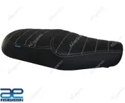 Black Deluxe Touring Dual Seat For Royal Enfield Interceptor 650 & GT 650cc GEc