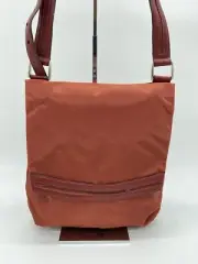 Tumi Ballistic Nylon w/Leather Trim Slim Flap Messenger Bag 11" (Orange)
