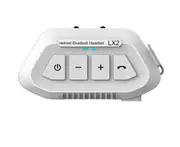 LX2 Bluetooth 5.0 Motorcycle Helmet Headset Wireless Noise Reduction Cycling Headset Waterproof (White)