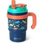 Kids Insulated Tumbler with Handle & Straw - 16oz Leak Proof Toddler Tumbler ...