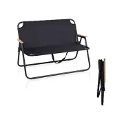 BDL Double Camping Chair Loveseat Heavy Duty Folding Double Seat Beach Chair ...