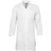 Polyester Cotton Lab Coat WORK WEAR in White (DNC 3502, Size 102R)
