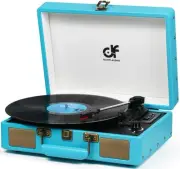 Vintage Record Player Wireless Bluetooth Input Turntable 3 Speed Vintage Viny...
