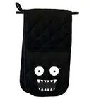 Glasses Monster - Novelty Double Mitt Oven Gloves Double Kitchen Chef BBQ Mitts