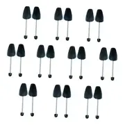 Plastic Shoe Trees for Men (Black) Spring Black Men 10 Pairs