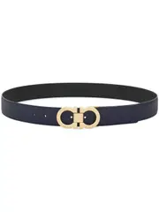 [Ferragamo] reversible Gancini belt 115 Blue