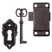 1 Set Vintage Cabinet Locks Vintage Lock Set Cabinet Doors Lock Kit Dresser