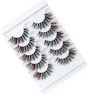 HAPINARY 5 Pairs Fluffy Eyelash Clusters Natural False Lashes 3d Makeup Extensions