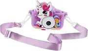 Hoement Selfie Camera Dual Lens: Unicorn Digital Camera for Toddlers with Silicone Case - 1080p HD Video Cam Cute & Shockproof - Unicorn Party Favor