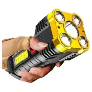 Ozoffer Super Bright Torch Led Flashlight USB Rechargeable Tactical Side Lamp GO